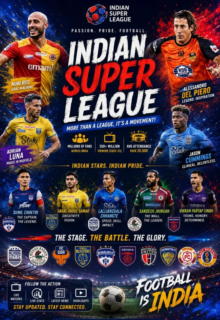 Indian Super League Popularity Explodes as Football Craze and International Stars Transform Indian Football
