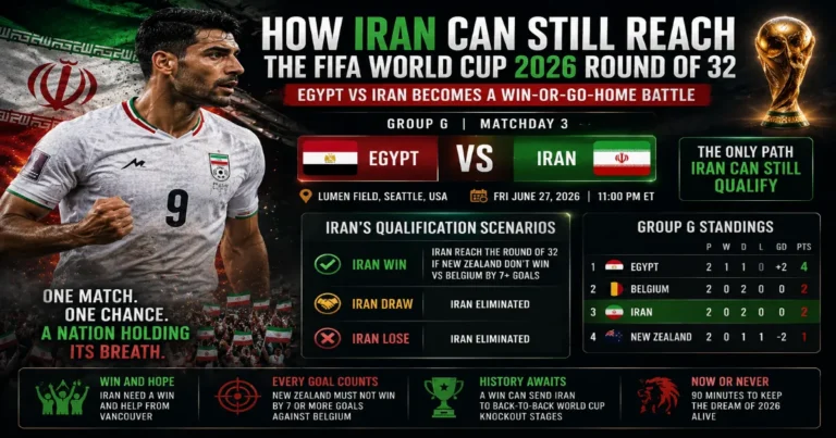How Iran Can Still Reach the FIFA World Cup 2026 Round of 32