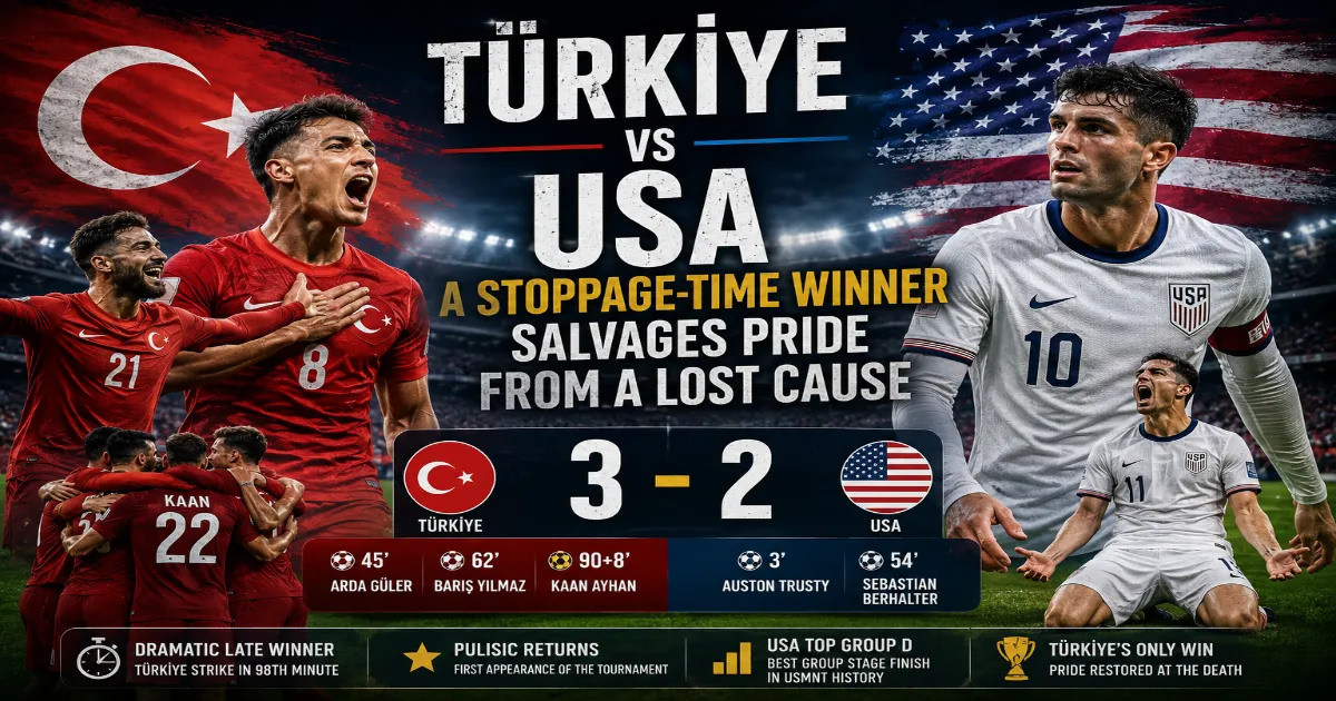 Türkiye vs USA Match Analysis
