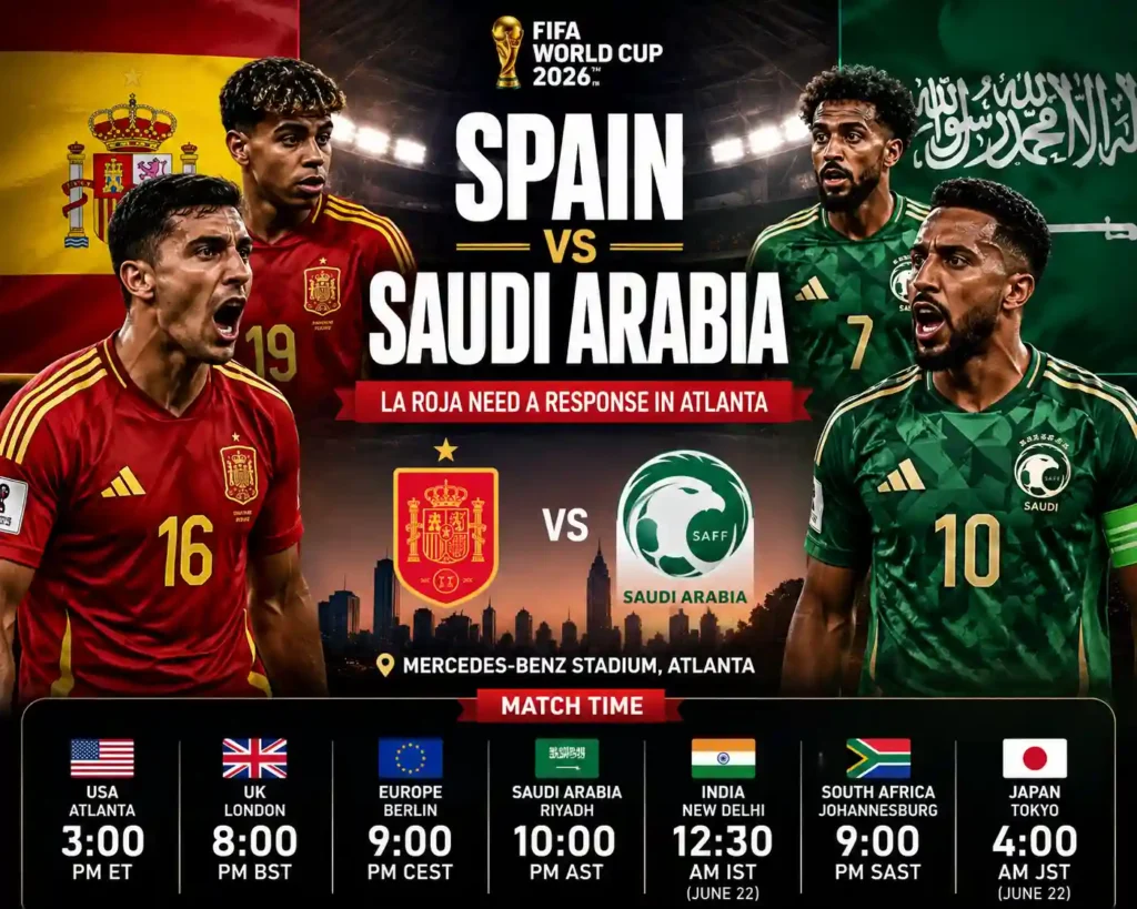 Spain vs Saudi Arabia