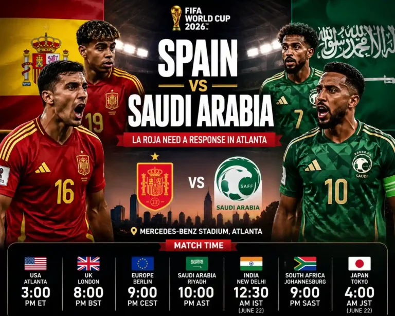 Spain vs Saudi Arabia