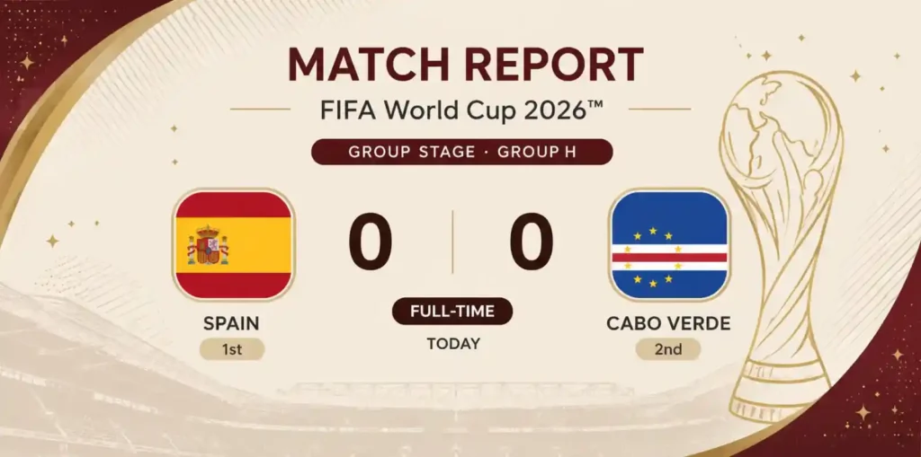 Spain vs Cape Verde Match Report