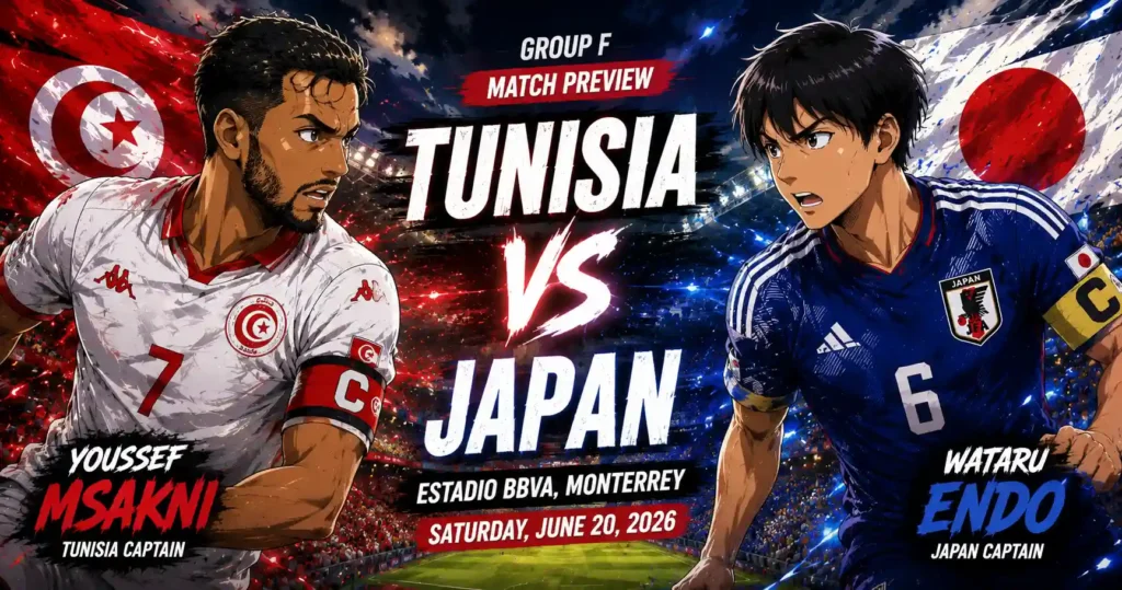 Tunisia vs Japan