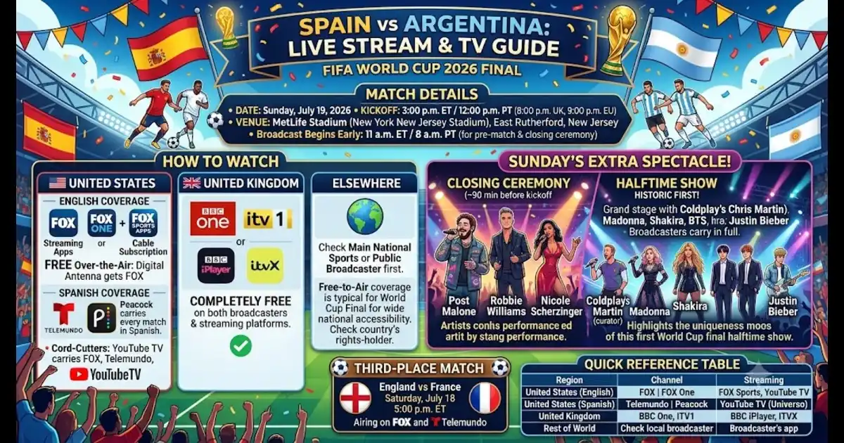 Spain vs Argentina live stream