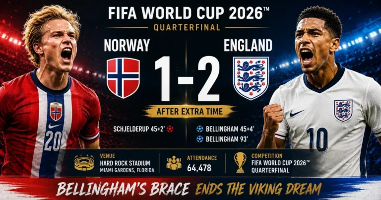 Norway vs England Match Report