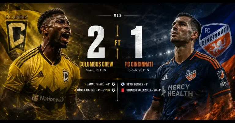 Columbus Crew vs FC Cincinnati Match Report