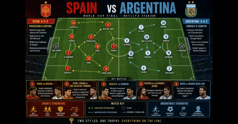 Spain vs Argentina tactics