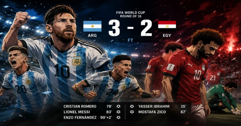 Argentina 3-2 Egypt