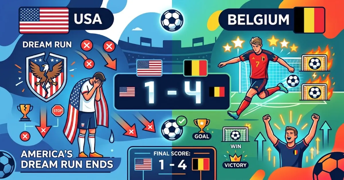 USA vs Belgium World Cup Report