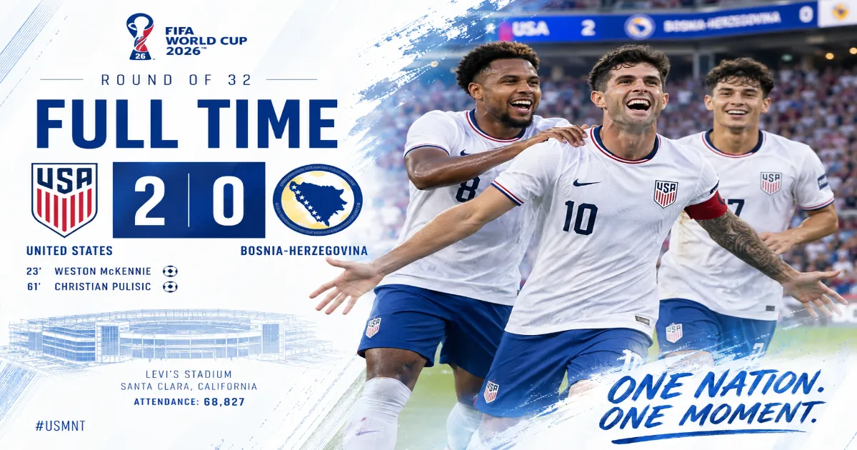 USA 2-0 Bosnia