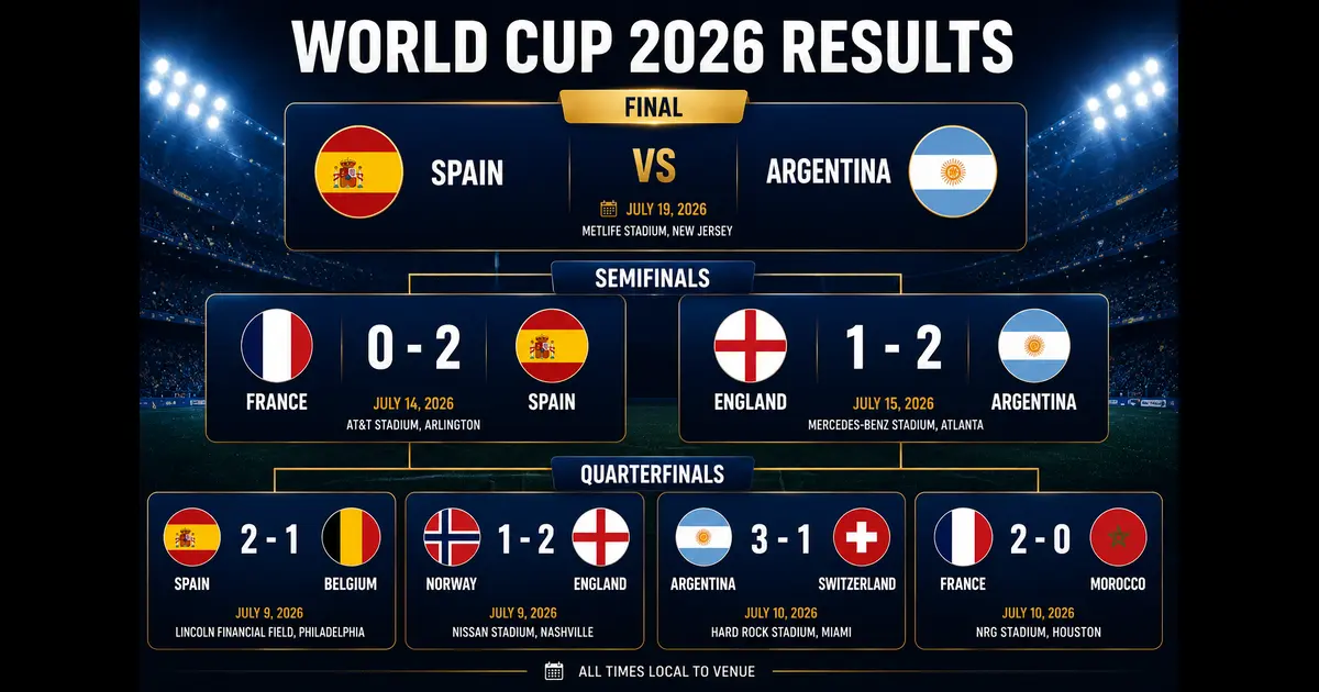 Final to Group Stage Complete Scores