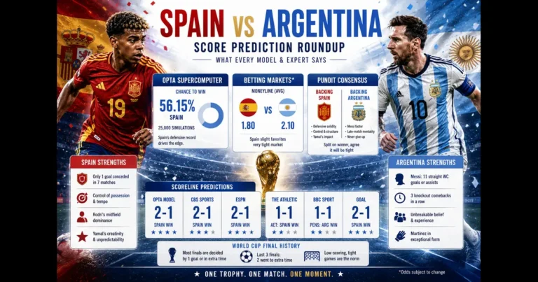 Spain vs Argentina Score Prediction