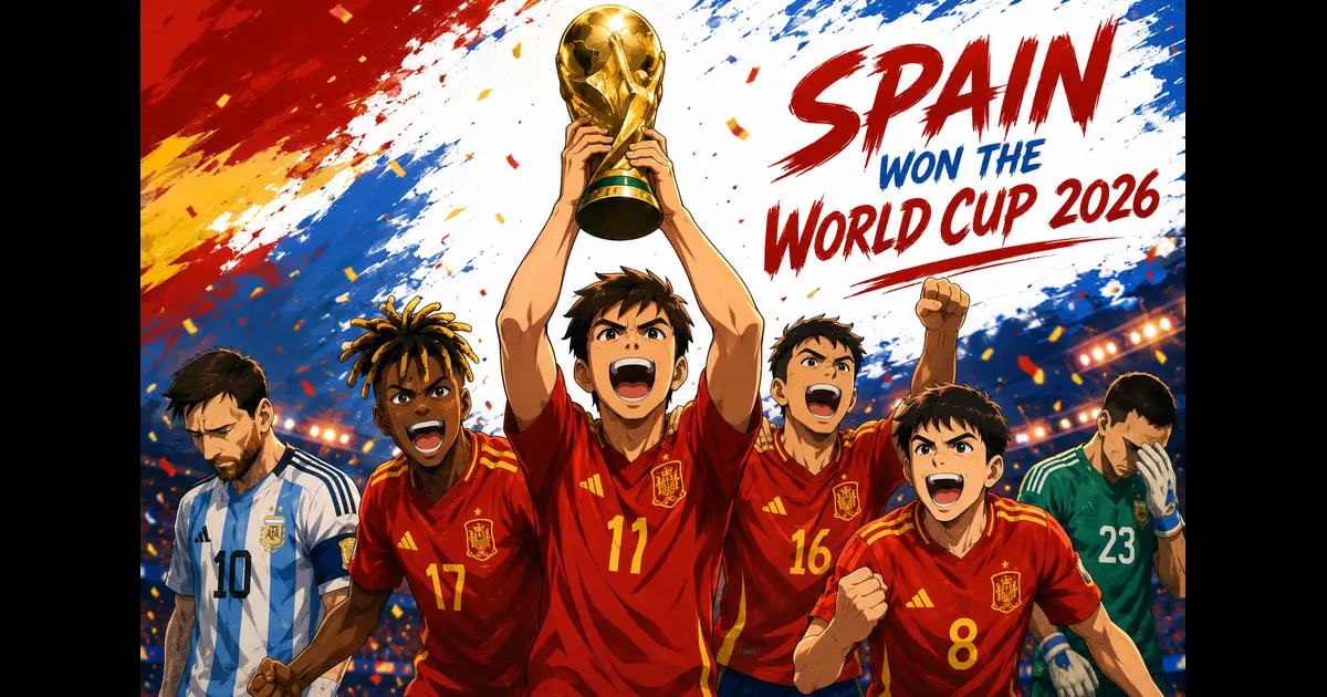 Spain won the Fifa World Cup 2026
