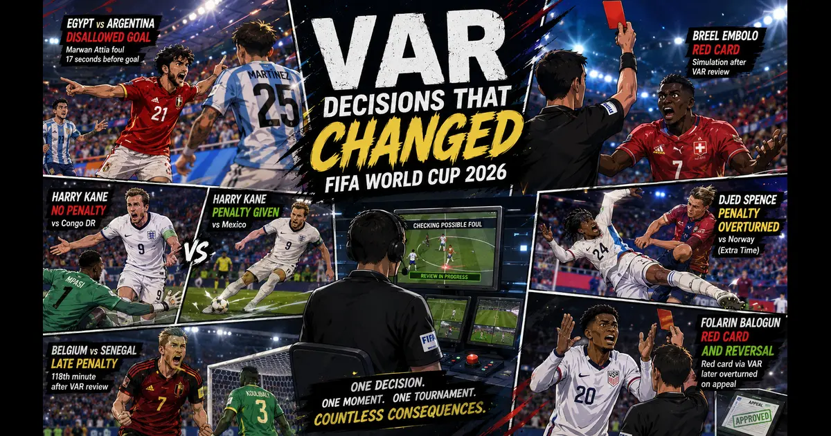 VAR Decisions That Changed the Tournament
