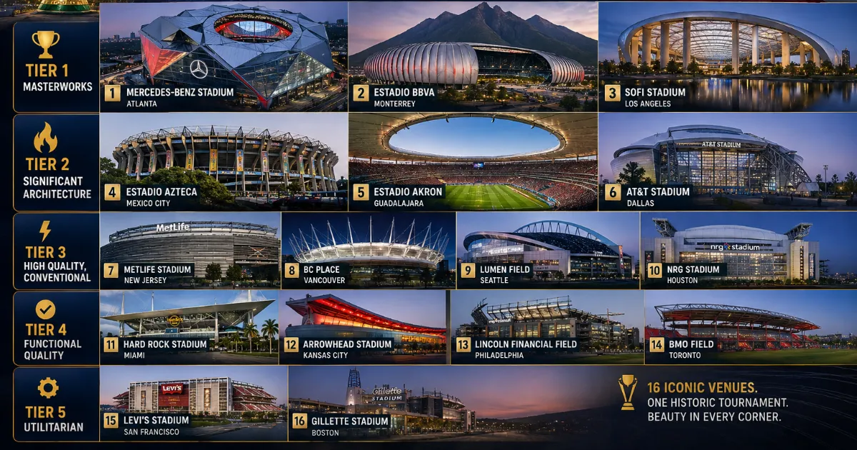 Most Beautiful World Cup 2026 Stadiums Ranked