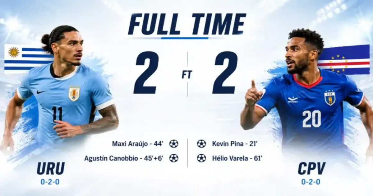 Cape Verde’s World Cup Fairytale Grows as Uruguay Are Held in Dramatic 2-2 Draw