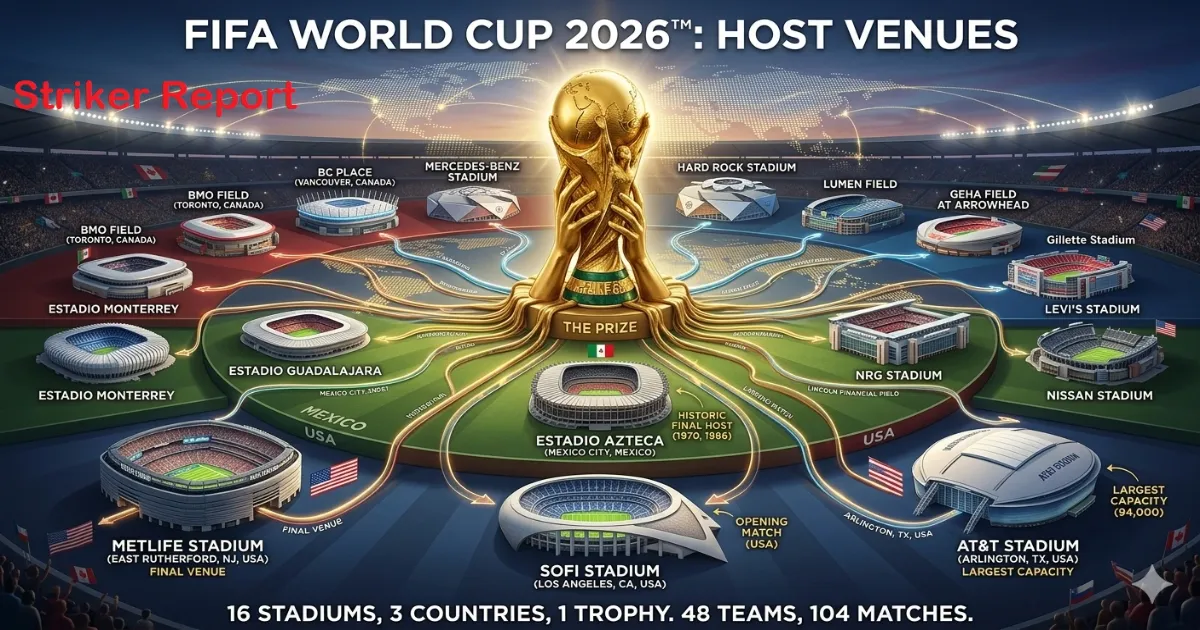 A COMPLETE GUIDE TO THE 16 FIFA WORLD CUP 2026 STADIUMS