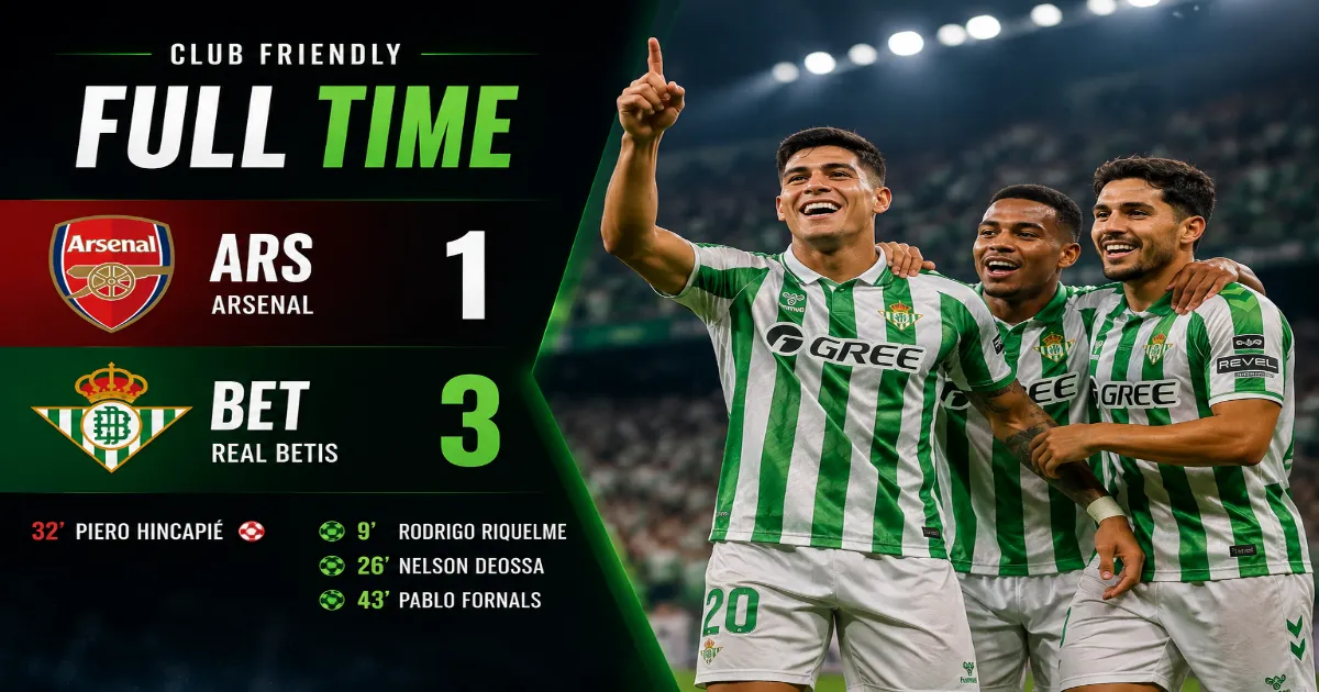 Arsenal vs Real Betis match report: