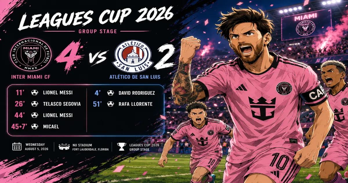  Inter Miami Beat Atlético de San Luis 