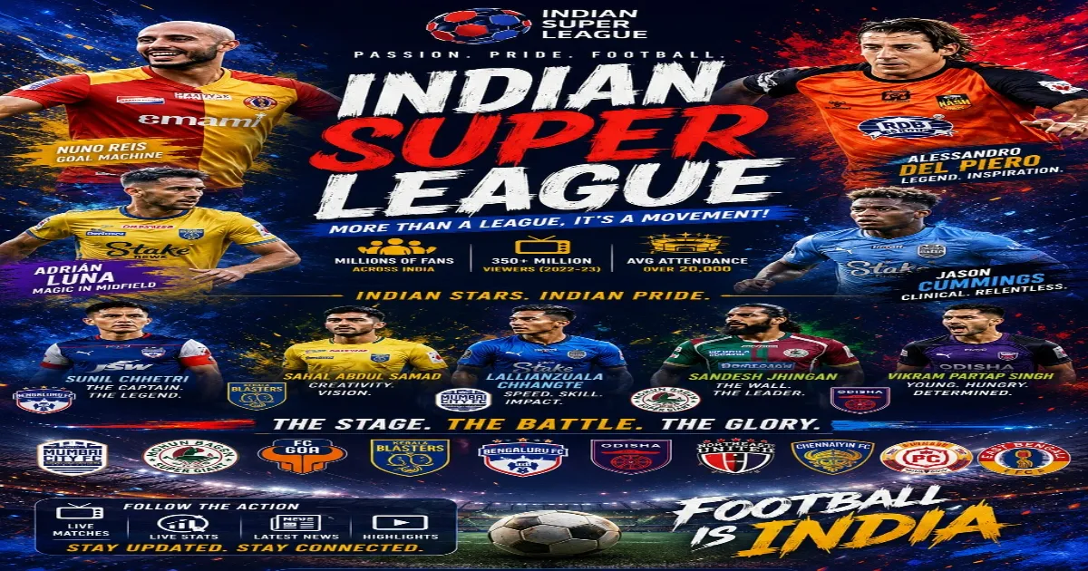Indian Super League Popularity Explodes as Football Craze and International Stars Transform Indian Football