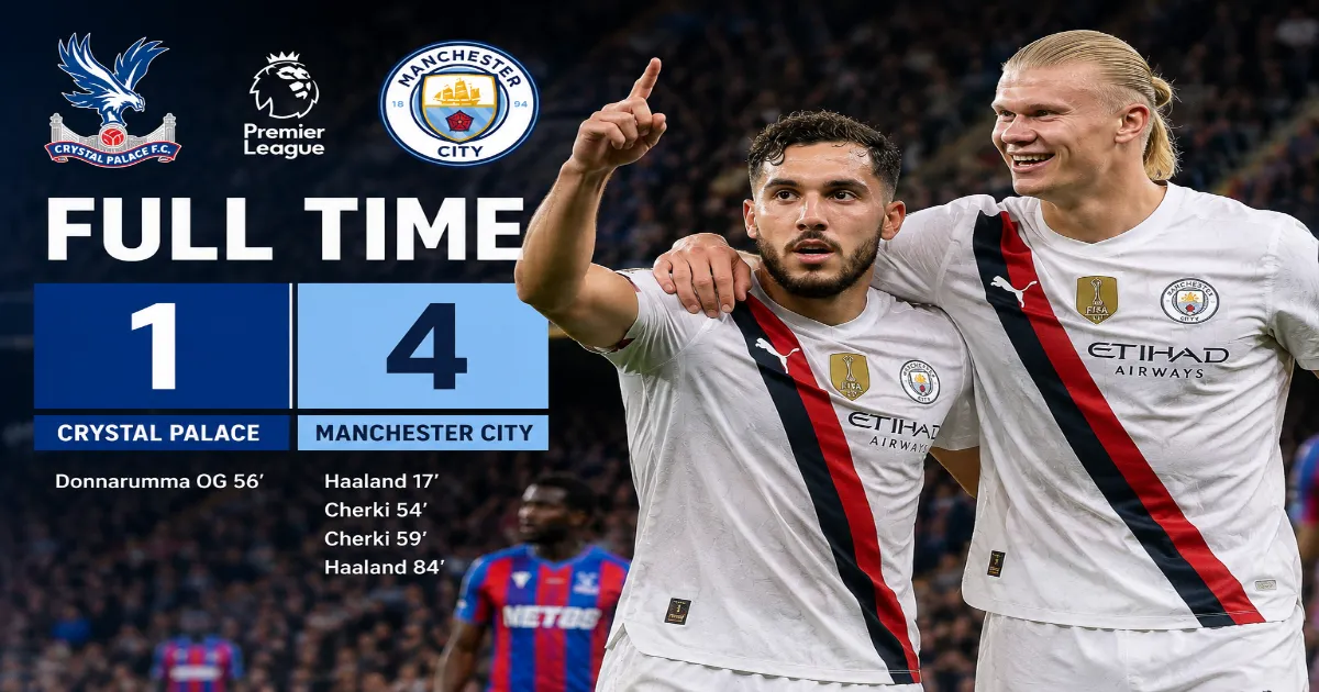Rayan Cherki scores twice and Erling Haaland adds a brace as Manchester City make it two wins from two under Enzo Maresca