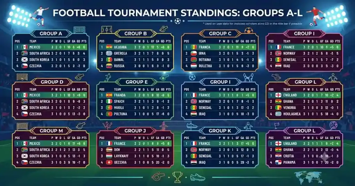 WORLD CUP 2026 POINTS TABLE
