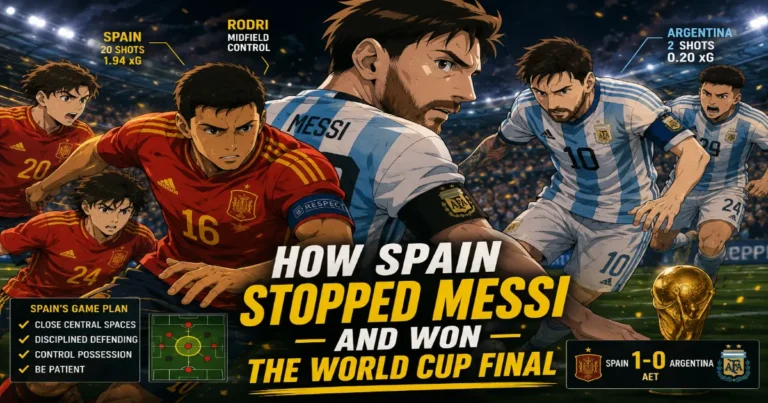 Spain's disciplined defence, Rodri's midfield control and a patient tactical approach helped La Roja neutralise Messi and beat Argentina 1-0 after extra time.