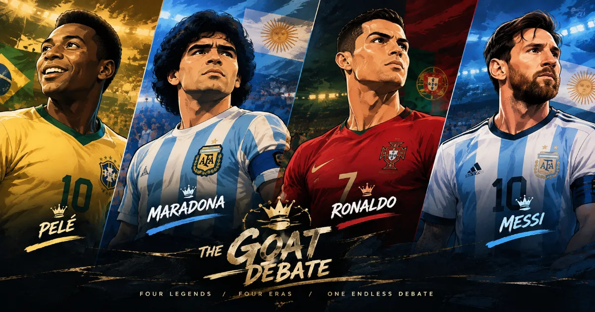 Ronaldo vs Messi vs Maradona vs Pele: The GOAT Debate — A Data-Driven Verdict