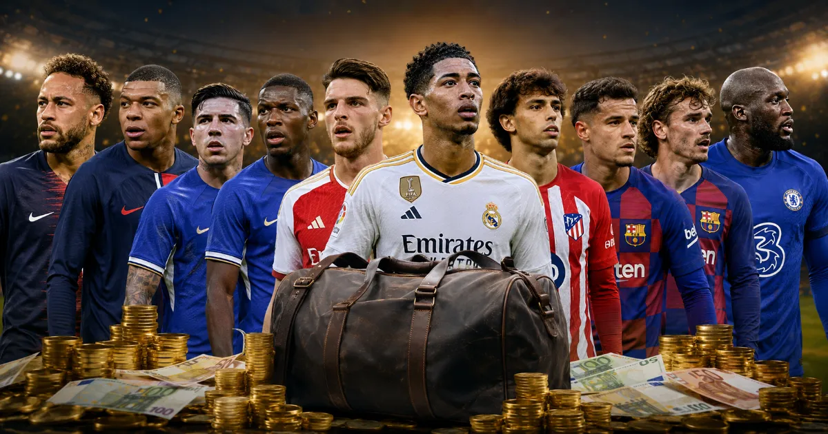 The Most Expensive Football Transfers of All Time — Updated 2026
