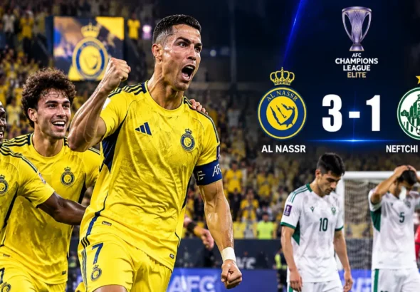 Al-Nassr beat Neftchi Fergana 3-1 as Cristiano Ronaldo scored. Read the full match report, goals, red card, lineups and key statistics.