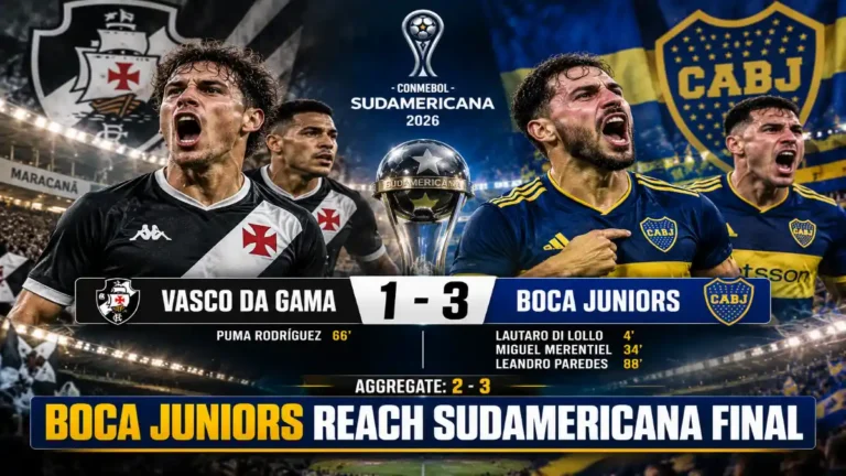 Vasco vs Boca Juniors Match Report: Boca Win 3-1, Reach Final